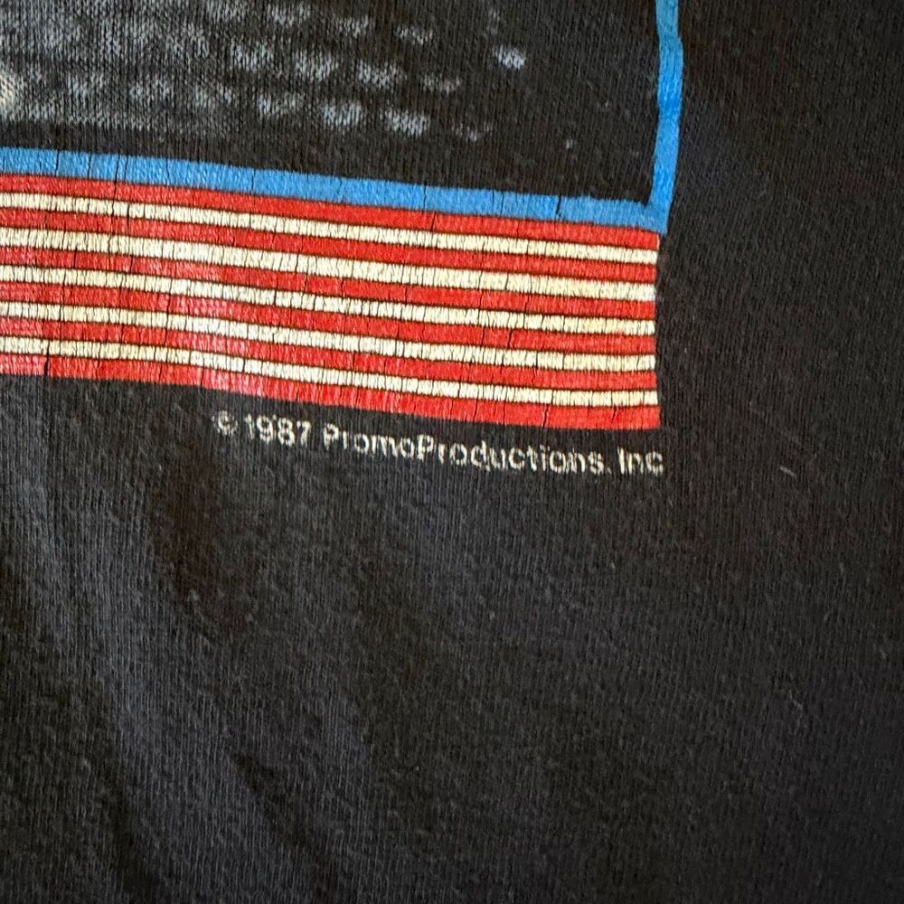 Vintage Pink Floyd 1987 World Tour Black Shirt Single Stitch Classic Rock Sz L - Picture 4 of 8